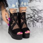 Sandalen auf der 2W57 -Plattform schwarz | Mei