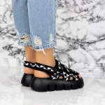 Sandalen auf der 2WL87 schwarzen Plattform Mei