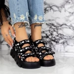 Sandalen auf der 2WL87 schwarzen Plattform Mei