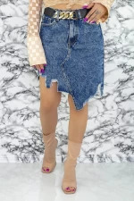 Frauenrock J1123 Blau Doval