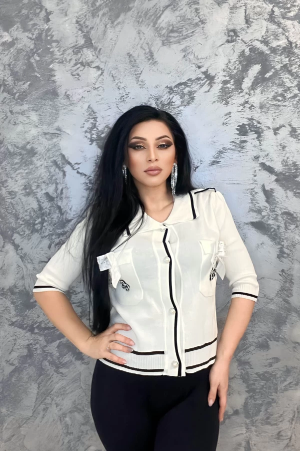 Frauen VMC1356 Pullover weiß | Emma Mode