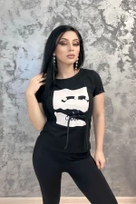 Frauen t -Shirt NG23101 Black | Emma Mode