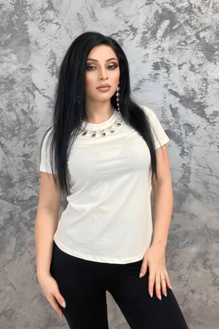 Frauen T-Shirt W-3188 Weiß | Emma Mode
