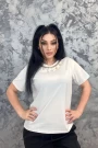 Frauen t -Shirt p5808 Weiß Emma Mode