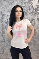 Frauen t -Shirt Z2256 Weiß | Emma Mode