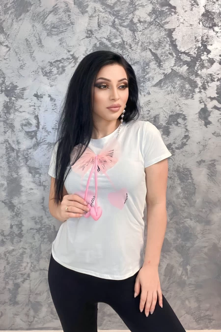 Frauen t -Shirt Z2256 Weiß | Emma Mode