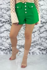 Kurzschlätter von Frauen VMC6017 Grün Emma Mode