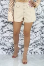 Damen Short Shorts VMC6017 Creme | Emma Mode