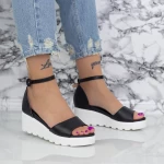 Sandalen auf der LM358 -Plattform schwarz | Mei