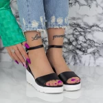 Sandalen auf der LM358 -Plattform schwarz | Mei