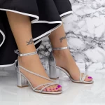 Sandalen mit dicken Absätzen 2RG19 Silber Mei