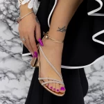 Sandalen mit dicken Absätzen 2RG19 Champagner | Mei