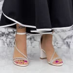 Sandalen mit dicken Absätzen 2RG19 Weiß | Mei