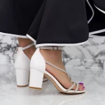Sandalen mit dicken Absätzen 2RG19 Weiß | Mei