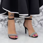 Sandalen mit einer dünnen Ferse 2yxd60 schwarz Mei