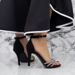 Sandalen mit einer dünnen Ferse 2yxd60 schwarz Mei