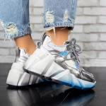 Sportschuhe auf der Plattform M0182-104 Silber Seniorah