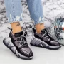 Sportschuhe auf der Plattform M0182-104 Black | Seniorah