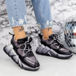 Sportschuhe auf der Plattform M0182-104 Black | Seniorah