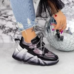 Sportschuhe auf der Plattform M0182-104 Black | Seniorah