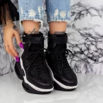 Sportschuhe auf der Plattform M0161-B-1 Black | Seniorah