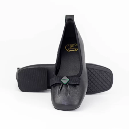 Ballerinas 6203-3 Schwarz Gebildet