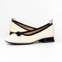 Ballerinas 6203-3 Creme Gebildet