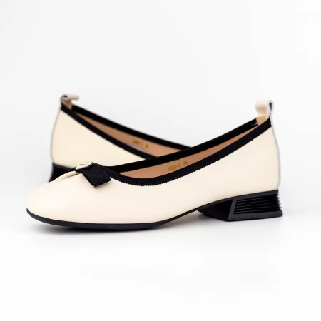 Ballerinas 6203-3 Creme Gebildet