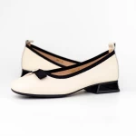 Ballerinas 6203-3 Creme Gebildet