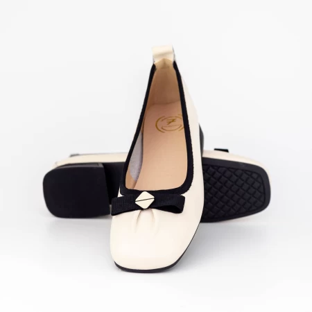 Ballerinas 6203-3 Creme Gebildet