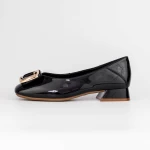 Ballerinas 1595-1 Schwarz Gebildet