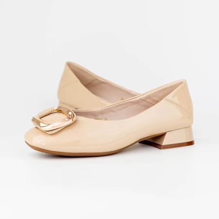 Ballerinas 1595-1 Pfirsich | Gebildet