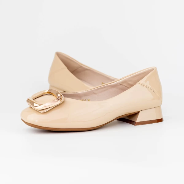 Ballerinas 1595-1 Pfirsich | Gebildet