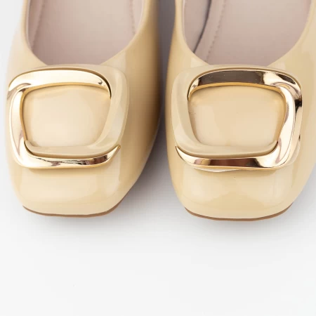 Ballerinas 1595-1 Pfirsich | Gebildet