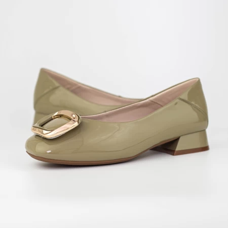 Ballerinas 1595-1 Grün Gebildet