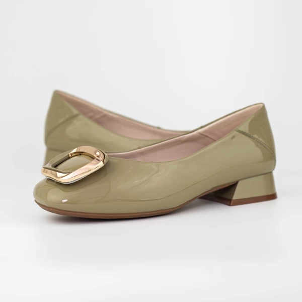 Ballerinas 1595-1 Grün Gebildet