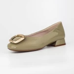 Ballerinas 1595-1 Grün Gebildet