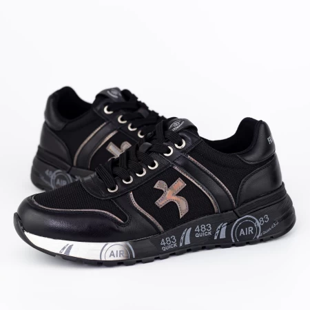 Herren Sportschuhe 9010 Schwarz Franco Gerardo