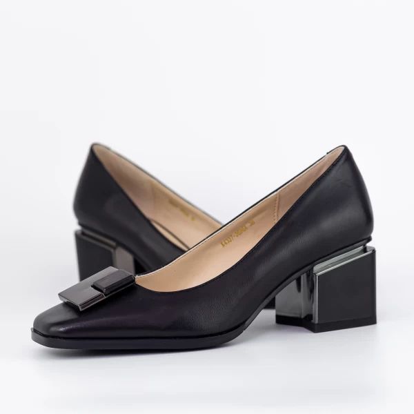 Schwarze Fersenschuhe K4337-3696a Schwarz | Jose Simon