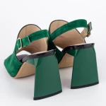 Sandalen mit dicken Absätzen K4340-3722a Grün | Jose Simon