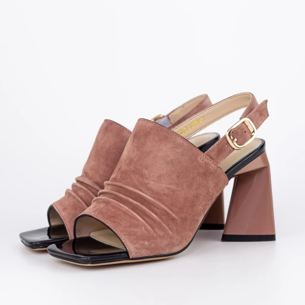 Sandalen mit dicken Absätzen K4340-3722B Pink | Jose Simon