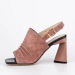 Sandalen mit dicken Absätzen K4340-3722B Pink | Jose Simon