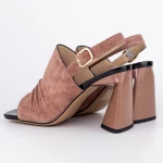 Sandalen mit dicken Absätzen K4340-3722B Pink | Jose Simon