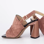Sandalen mit dicken Absätzen K4340-3722B Pink | Jose Simon