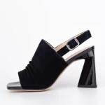 Sandalen mit dicken Absätzen K4340-3722d Black | Jose Simon