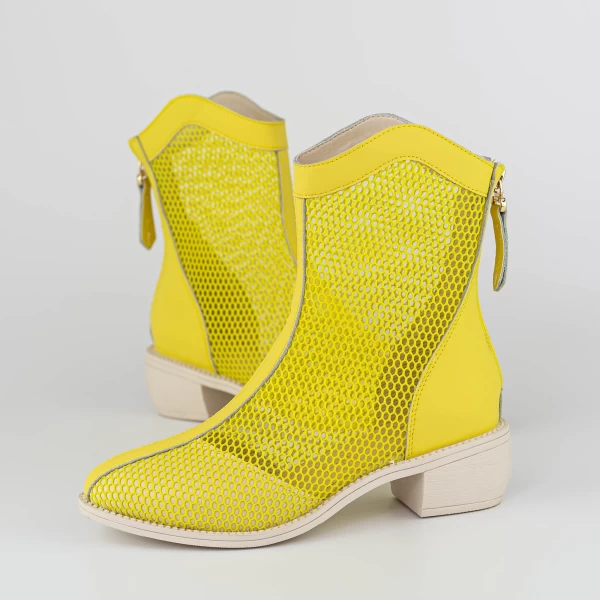 Sommerstiefel für Frauen 630037 Gelb Gebildet