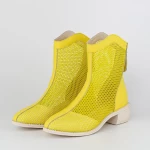 Sommerstiefel für Frauen 630037 Gelb Gebildet