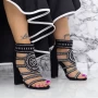 Sandalen mit dicken Absätzen 2xkk115 schwarz | Mei