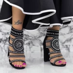 Sandalen mit dicken Absätzen 2xkk115 schwarz | Mei