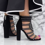 Sandalen mit dicken Absätzen 2xkk115 schwarz | Mei